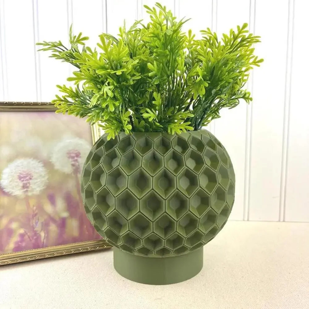 Modern Geometric Planter Pot, Hexa Planter Pot 02, Honeycomb Design